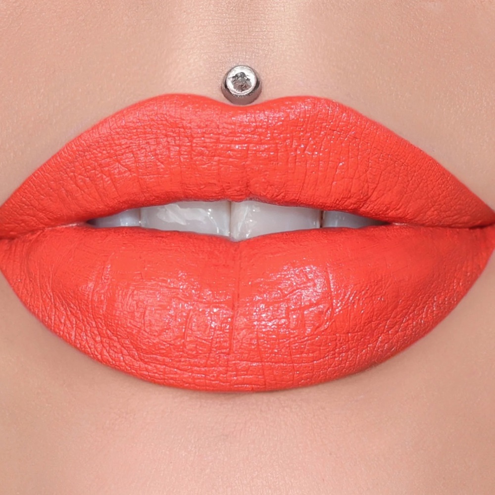 NEW Jeffree Star Cosmetics Velvet Trap Lipstick in Prick Bright Coral Matte